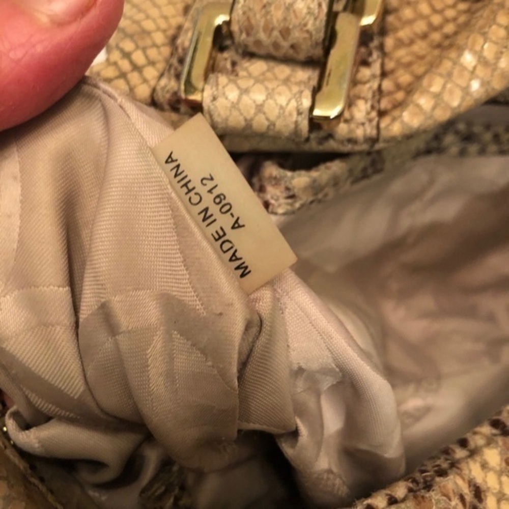 Michael kors snakeskin python embossed leather bag - image 10